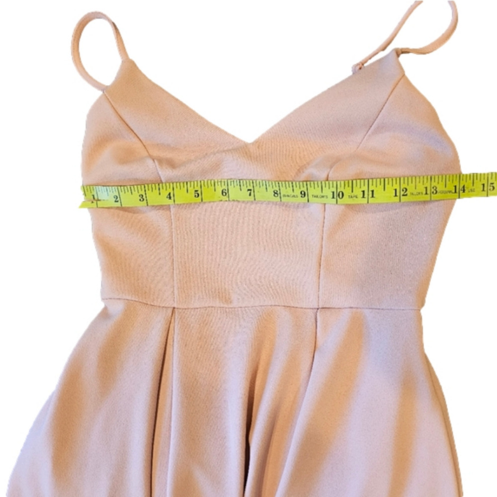 B Darling Pleated Sleeveless Pink Fit And Flare Mini Dress Size 1-2 - Picture 8 of 11